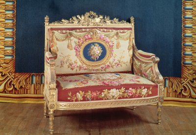 Louis XVI Stil Liebessitz für den Salon des Château de Saint-Cloud, 1855 von Michel Victor Cruchet